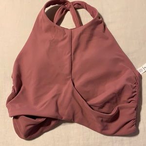 Pink cropped Lululemon bra - size 6